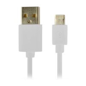 Cable CONCEPTRONIC Lightning 1m Blanco (CTUSBLIGHTW)