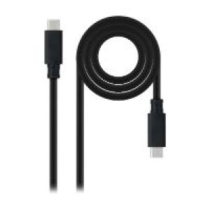 Nanocable USB-C/M a USB-C/M 2m Negro (10.01.4102)