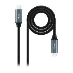 Nanocable USB-C 4/M a USB-C 4/M 2m Negro (10.01.4302)