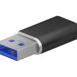 Adaptador AISENS USB-A/M a USB-C/H Negro (A108-0678)