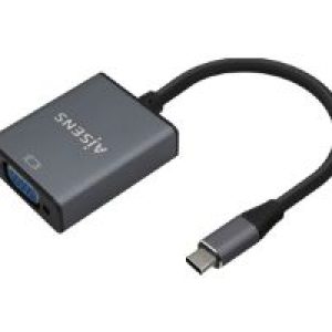 Adaptador AISENS USB-C/M a VGA/H 15cm Gris (A109-0691)