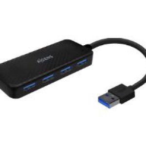 Hub AISENS USB-A 3.0 a 4xUSB-A 3.0 Negro (A106-0713)