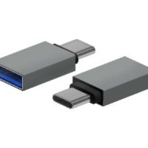 Adaptador AISENS USB-C/M a USB-A/H Gris (A108-0718)