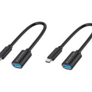 Cable CONCEPTRONIC USB-C/M a USB-A/H Kit 2 (ABBY11B)