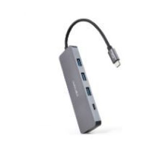 Hub Nanocable USB-C a 1xUSB-A/1xUSB-C Gris (10.16.4409)