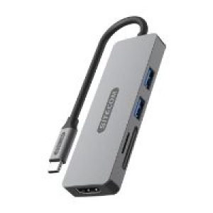 Docking Sitecom 5en1 USB-C a HDMI/USB-A/SD (CN-5501)