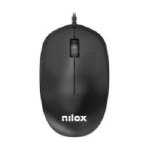 Ratón NILOX USB-A 1200dpi Cable 1.5m Negro (MOUSB1012)