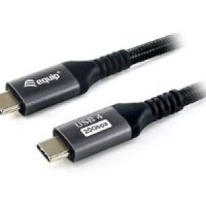 Cable EQUIP USB-C/M a USB-C/M 2m Negro (EQ128382)