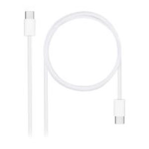 Nanocable USB-C/M-USB-C/M 60W 1m Blanco (10.01.6001-CO)