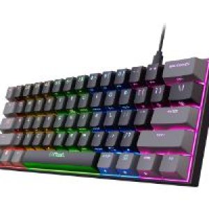 Teclado Gaming Trust GXT867 Acira RGB USB Negro (24885)