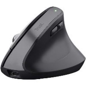 Ratón Vertical Trust Bayo+ Óptico RF BT Negro (25146)
