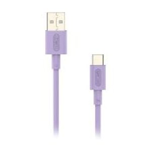 Cable NUBBEH Elisium USB-A/USB-C 1m Lila (NBTCABLACP1)