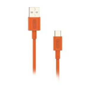 Cable NUBBEH Elisium USB-A/USB-C Naranja (NBTCABLACO1)