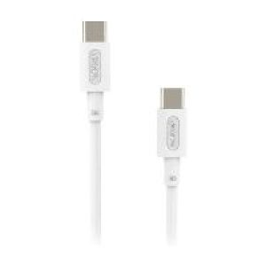 Cable NUBBEH Elisium USB-C/USB-C 1m Blanco(NBTCABLCCW1)
