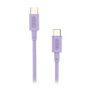 Cable NUBBEH Elisium USB-C/USB-C 1m Lila (NBTCABLCCP1)