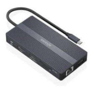 Dock AISENS USB-C a USB/HDMI/DP/RJ45 (ASUC-12P017-GR)