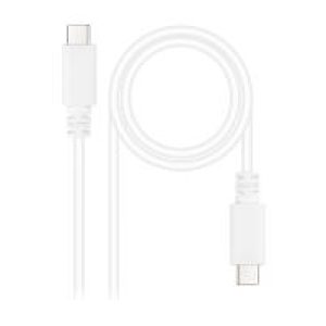 Nanocable USB-C/M/M 1.5m Blanco (10.01.2301-L150-W)