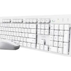 Teclado+Raton TRUST ODY II RF Wireless Blanco (25467)