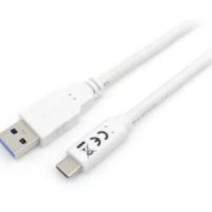 Cable EQUIP USB-A/M a USB-C/M 2m Blanco (EQ128364)