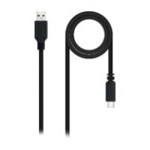 Nanocable USB-C/M a USB-A/M 1.5m Negro(10.01.2101-L150)