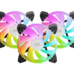 Ventilador Mars Gaming ARGB 12x12cm Negro Kit 3 (MF3A)