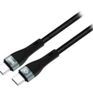Cable CONCEPTRONIC USB-C M/M 100W 2m Negro (ETTA01B20)