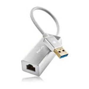 Adaptador NGS USB 3.0 a RJ45 GbE Plata (HACKER3.0)