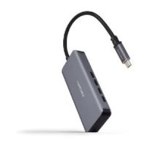 Hub Nanocable USB-C a 4xUSB-C 3.0 Gris (10.16.4504)