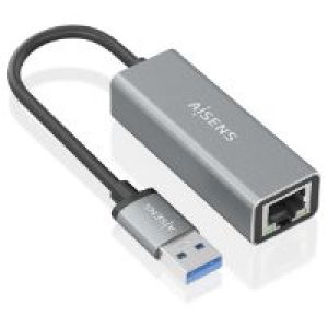 Adaptador AISENS USB 3.0 a RJ45 GbE Gris (A106-0897)