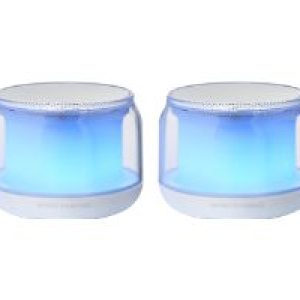 Altavoces Mars Gaming 15W RGB 3.5mm BT Blanco (MSAURAW)