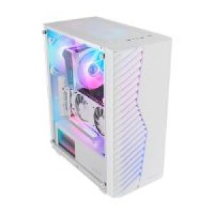 Caja Mars Gaming ARGB ATX mATX MiniITX Blanca (MCVOLTW)