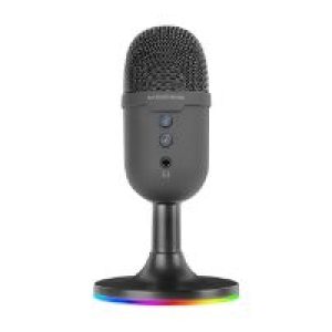 Micrófono Mars Gaming ARGB 3.5mm USB Negro (MMICCX)