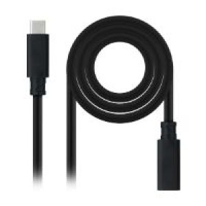 Nanocable USB-C 3.2 M/H 50cm Negro (10.01.4500)