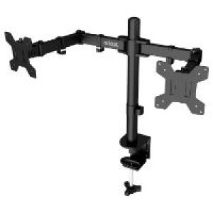Soporte Mesa NILOX Hasta 32″ 2 Brazos Negro (NXDMA01B)