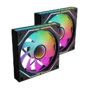 Ventilador Mars Gaming ARGB Kit 2 Negro (MF3DPROX2R)