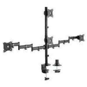 Soporte AISENS 4 Monitores 13″-27″ Negro (DT27TSR-379)