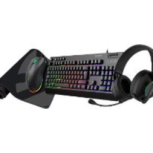 Pack Gaming UNYKA NOVA 4en1 RGB Negro (UK594008)
