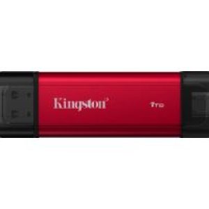 SSD Kingston 1Tb Dual USB-A/C 3.1 Negro/Rojo (SPSD/1TB)