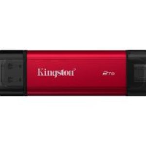 SSD Kingston 2Tb Dual USB-A/C 3.1 Negro/Rojo (SPSD/2TB)