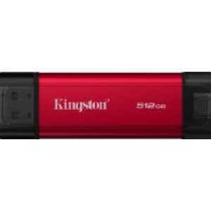 SSD Kingston 512Gb USB-A/C 3.1 Negro/Rojo (SPSD/512GB)