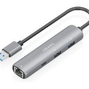 Hub AISENS USB-A a 2USB-A/1USB-C/1RJ45 (ASUC-4P035-GR)