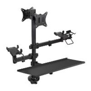 Soporte Mesa TooQ 2monitores/lector/terminal (TQPM0003)
