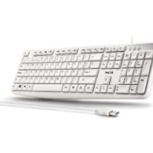 Teclado NGS QWERTY USB-A Blanco (HERITAGESPANISH)