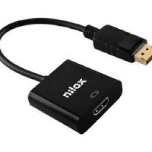Adaptador NILOX HDMI/M a VGA/H Negro (NXADAPHDMIMVGAF)