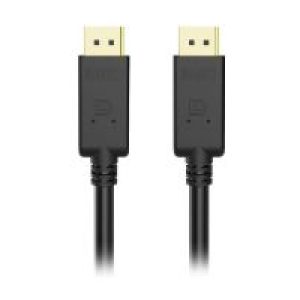 Cable NILOX DP 1.2 4K M/M 3m Negro (NXDP-1.2-3)