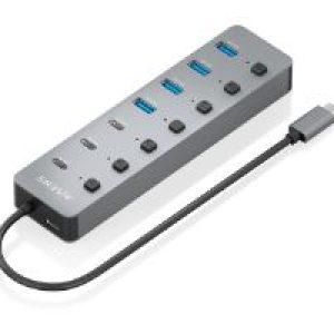 Hub AISENS USB-C a 4xUSB-A/3xUSB-C Gris (ASUC-8P044-GR)