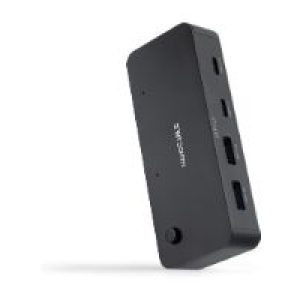Conmutador Nanocable USB-A USB-C Negro (10.12.0011)