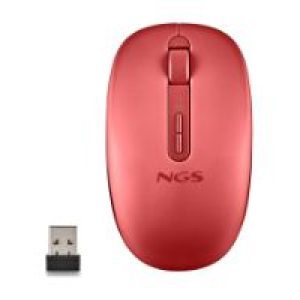 Ratón NGS Ergonómico Fog Dual RF BT Rojo (FOGDUALRED)