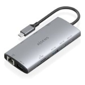 Docking AISENS 10en1 USB-C Gris (ASUC-10P050-GR)