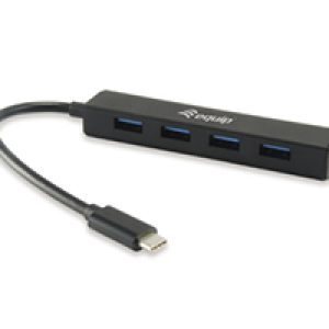 Hub EQUIP Life USB-C 3.0 a 4xUSB-A 3.0 Negro (EQ128954)
